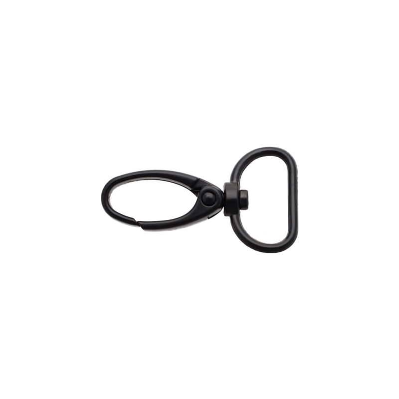 METAL SNAP   HOOK&nbsp20 MM  MATT    BLACK 100    PCS