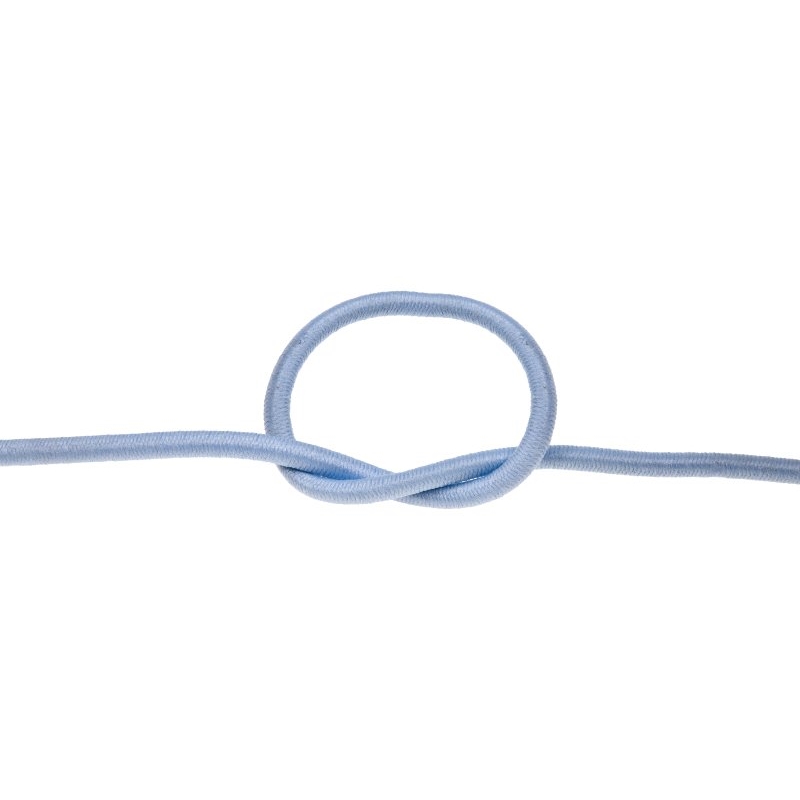 Elastic cord 2 mm light blue 351 polyester 50 mb