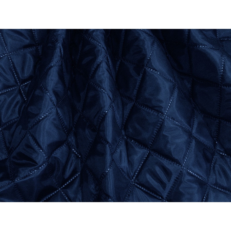 QUILTED POLYESTER LINING FABRIC 180T (058) NAVY BLUE 150 CM 25 MB