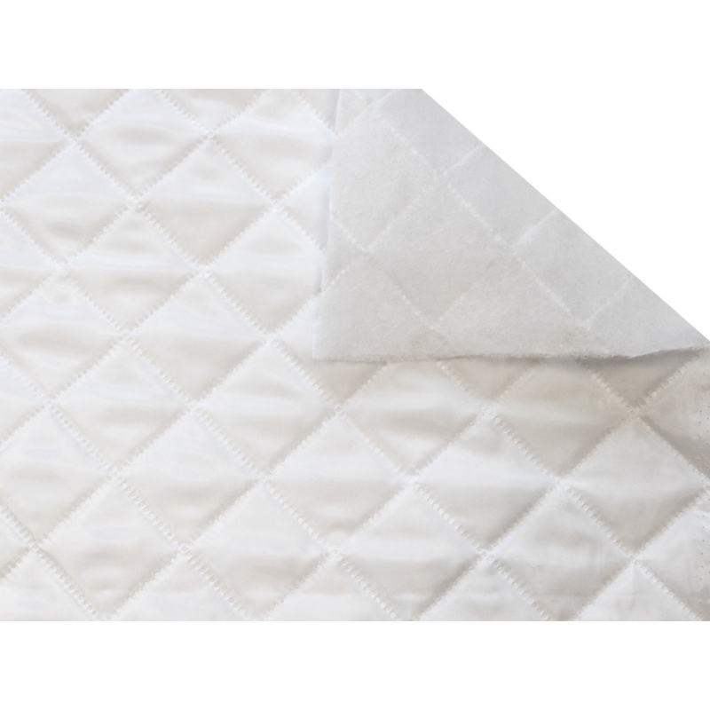 QUILTED POLYESTER LINING   FABRIC 180T (501) WHITE 150 CM&nbsp25 MB