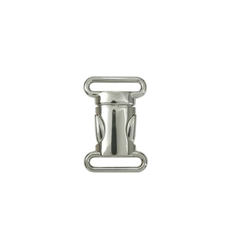 Metal buckle 0324-3025 20 mm glossy nickel 1 pcs