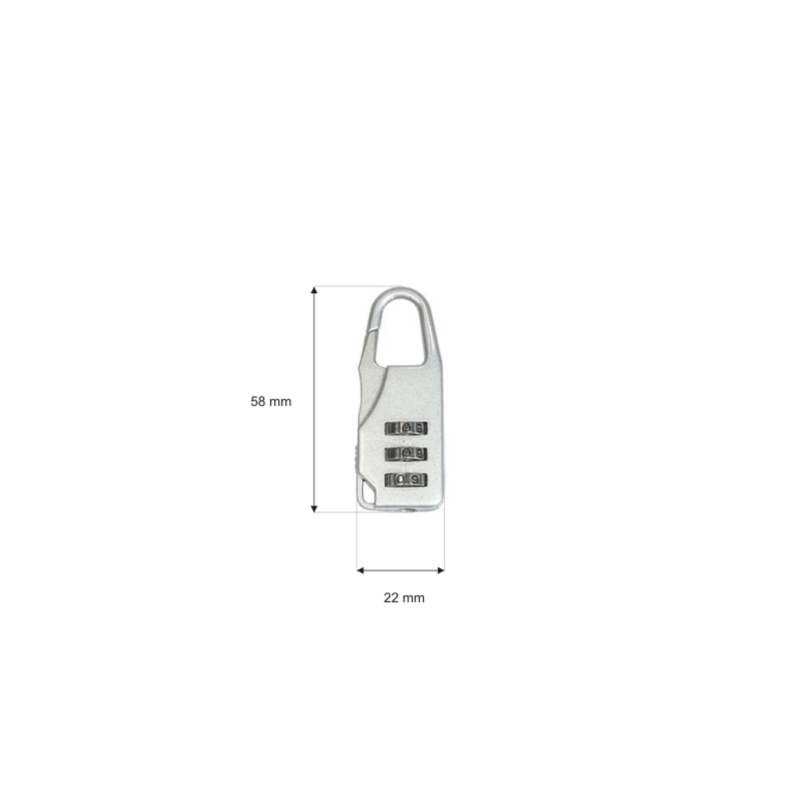 METAL PADLOCK COMBINATION LOCK 0104 1 PCS