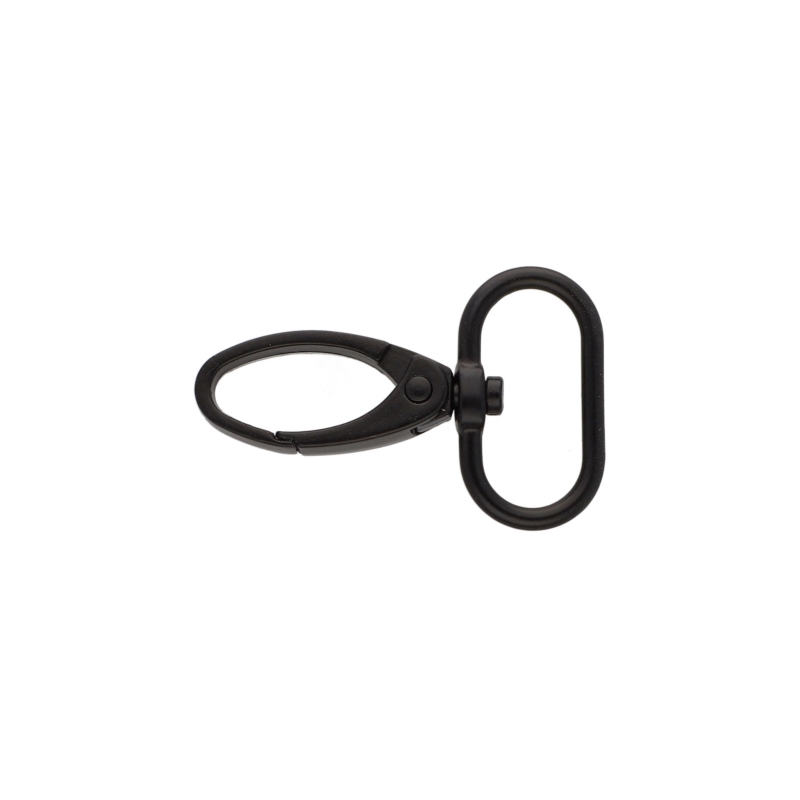 METAL SNAP HOOK 25 MM  0037 MATT BLACK 1   PCS