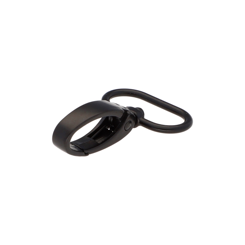 METAL SNAP HOOK 25 MM  0037 MATT BLACK 1   PCS