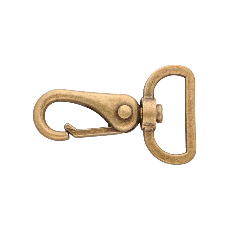 METAL  SNAP HOOK RF-175 32 MM ERYK OLD GOLD 1 PCS