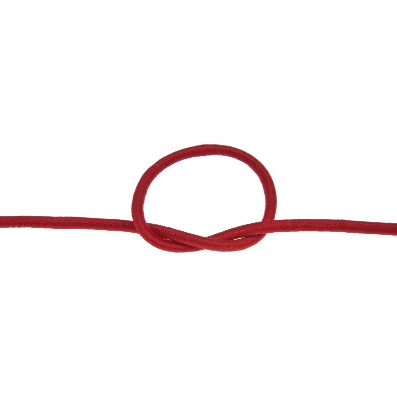 Elastic cord 6 mm red 171 polyester 50 mb