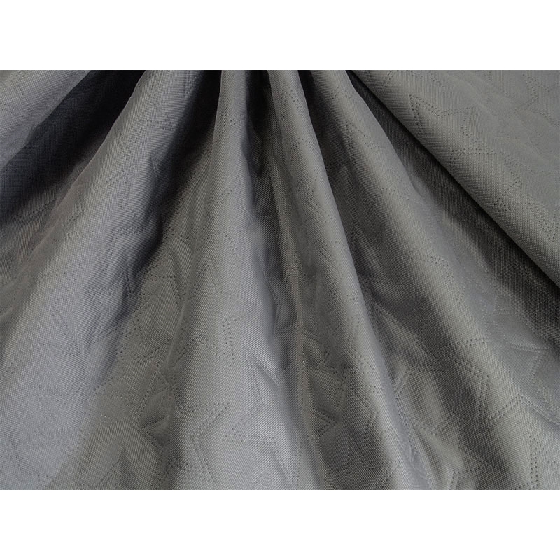 Quilted polyester fabric Oxford 600d pu*2 waterproof stars (134) grey 160 cm 1 mb