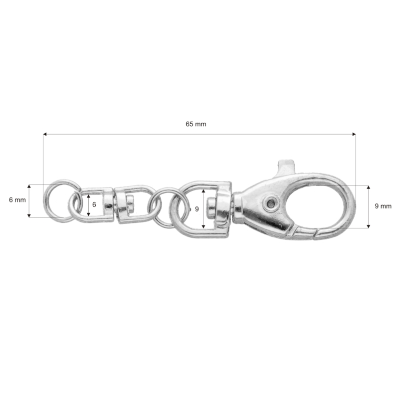 PENDANT KEYCHAIN 325-106 EWA NICKEL