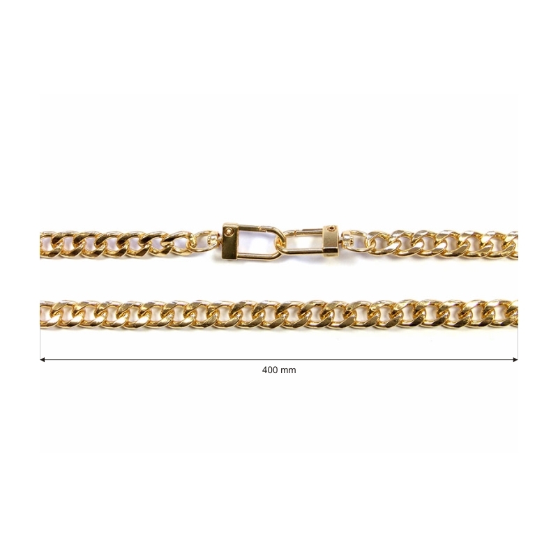 Handbag chain with snap hook 1003 bella gold