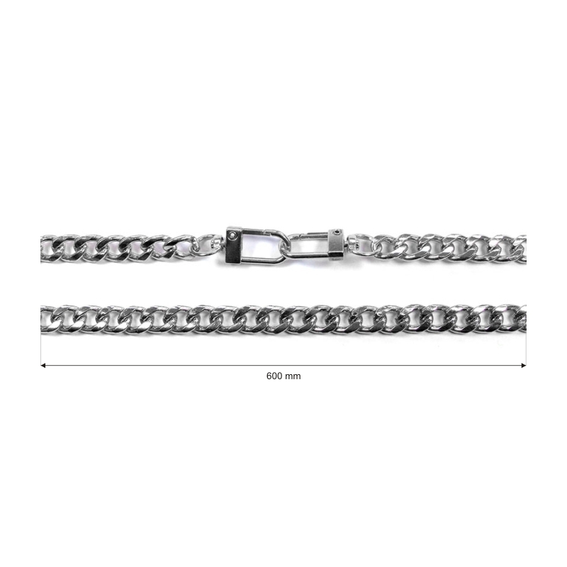 Handbag chain with snap hook 1004 bianka nickel