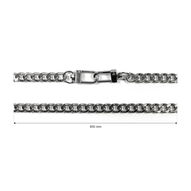 Handbag chain with snap hook 1007 charlie nickel