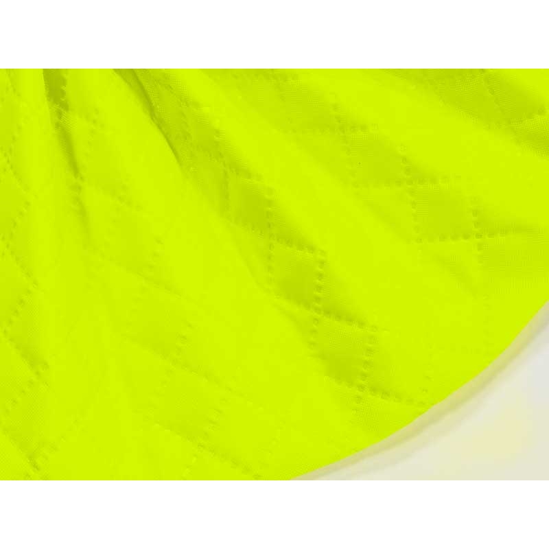 POLYESTER-STEPPSTOFF 420D KARO PU-BESCHICHTET GELB NEON 1003 150 CM 25 LM