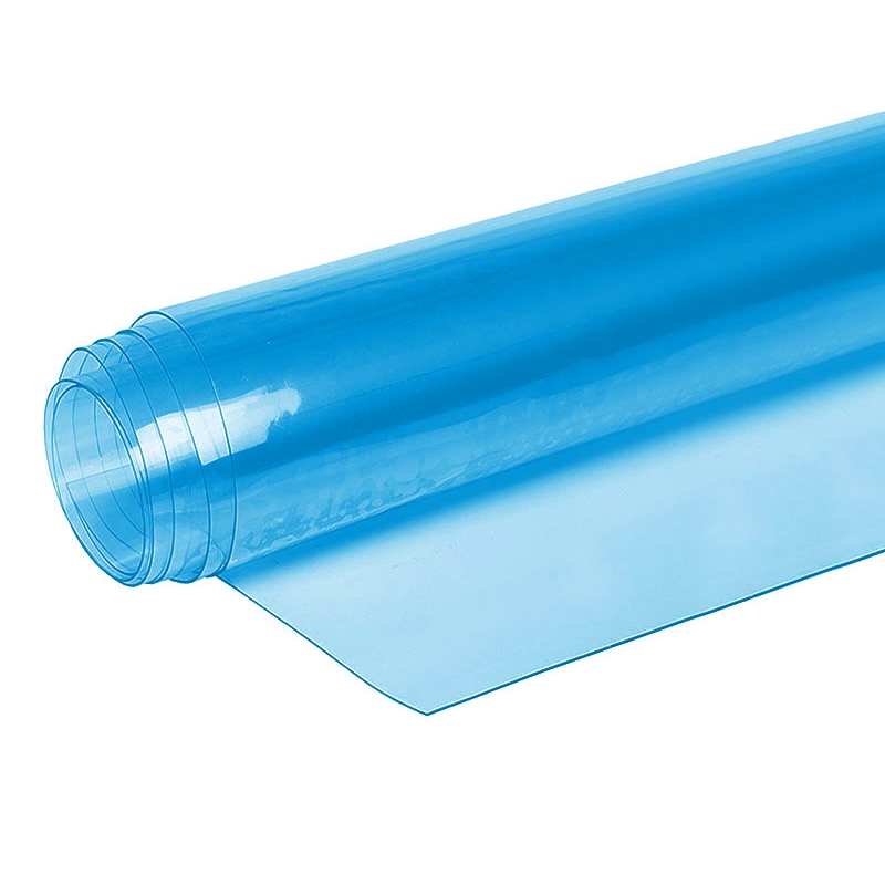 TRANSPARENT (BLAU) PCV FOLIEN 0,5 MM