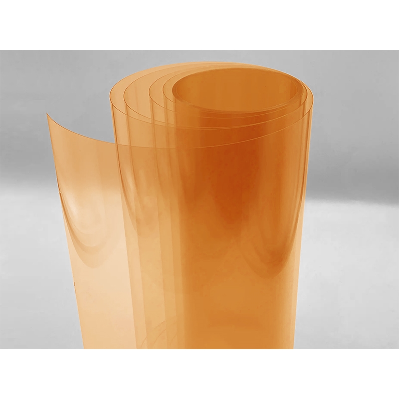 TRANSPARENT (ORANGE) PCV FOLIEN 0,5 MM