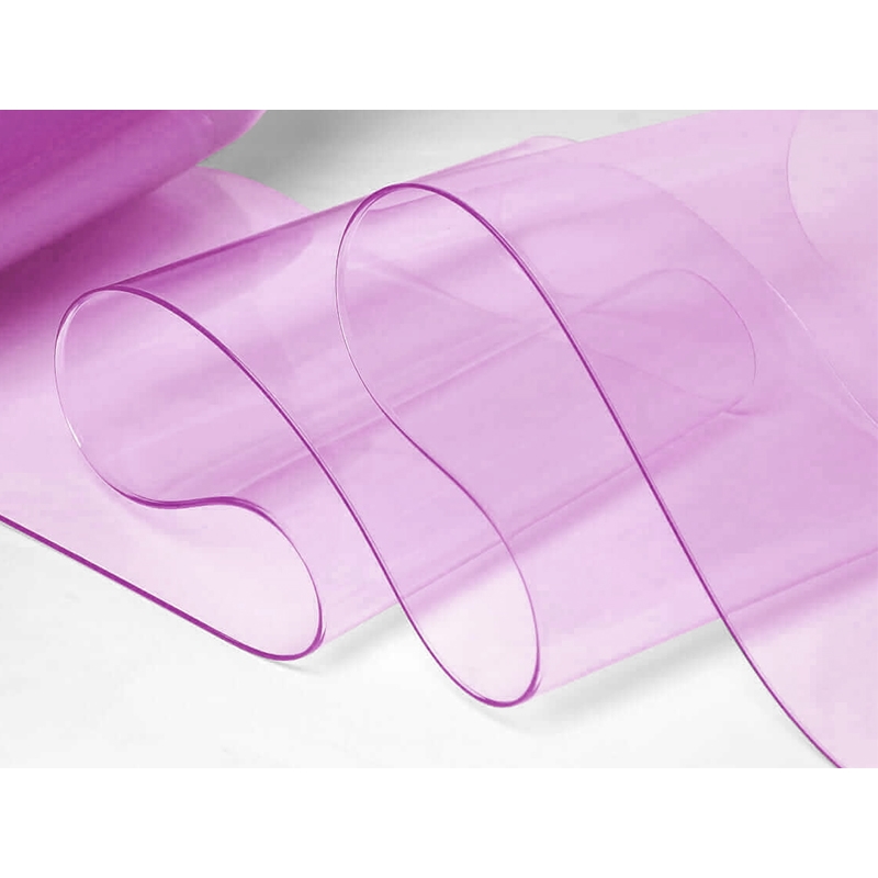 TRANSPARENT (PINK) PCV FILM 0,5 MM