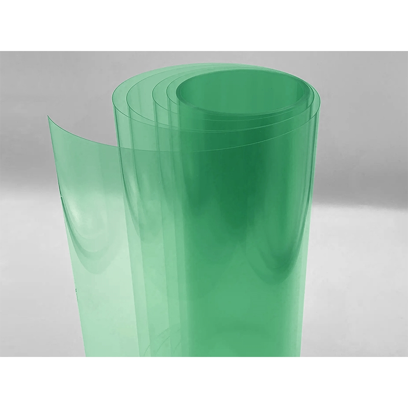 TRANSPARENT (GREEN) PCV FILM 0,5 MM