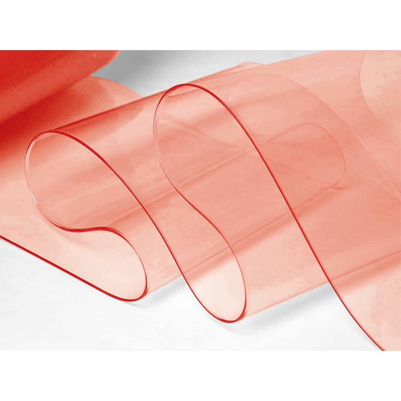 TRANSPARENT (RED) PCV FILM 0,5 MM