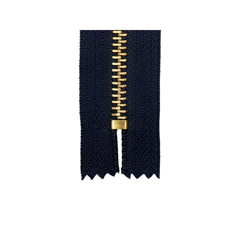 METAL READY ZIPPER 5 AUTO LOCK CLOSE END 16 CM (058) NAVY BLUE 50 PCS