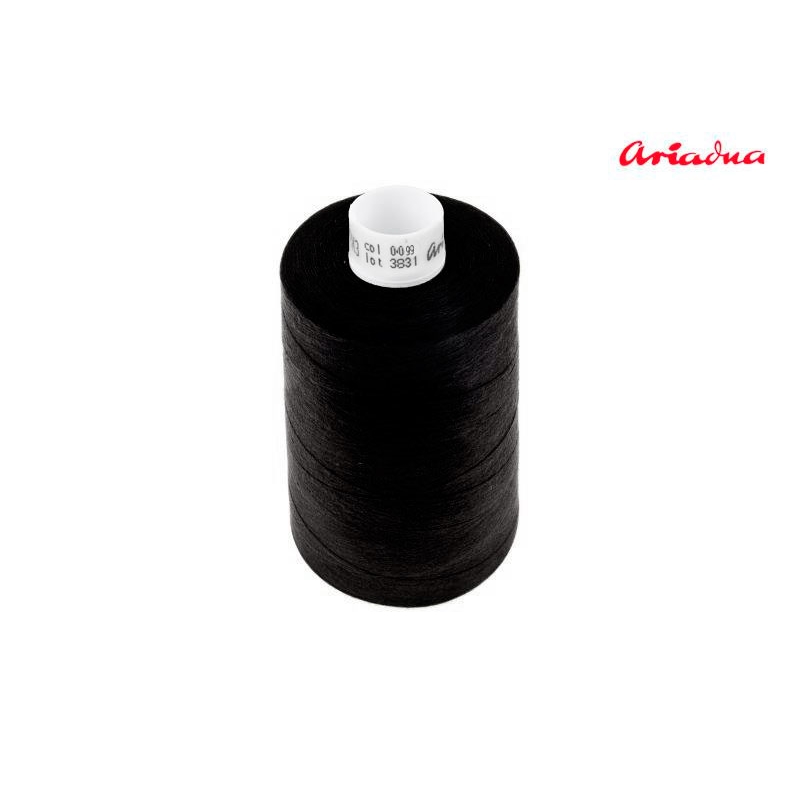 COTTON  THREADS 12x3 BLACK 0099 10 x 1000 MB