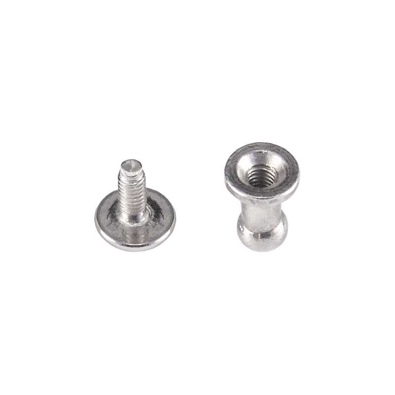 BUTTON  STUD SCREWBACK 4/3/6/8 MM NICKEL