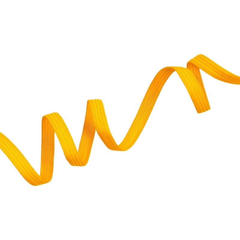 Elastischer band flach gestrickt 7 mm (504) Gelb polyester 100 lm
