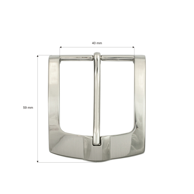 Gürtelschnalle aus metall 40 mm yp0146 nickel abguss 8 st.