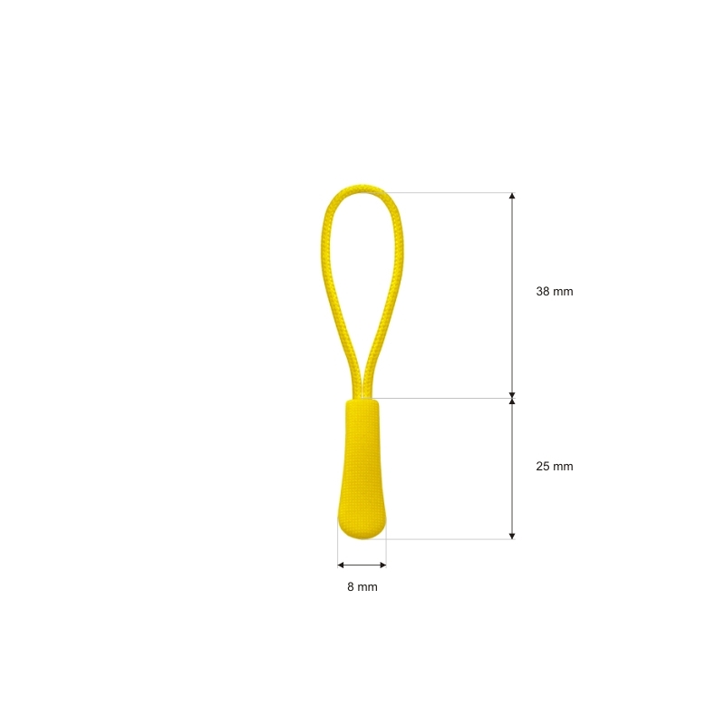 STRING  DECORATIVE PULLER 504 YELLOW 100 PCS