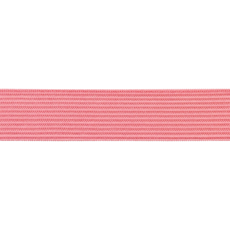 Elastischer band flach gestrickt 20 mm (513) Rosa polyester 25 lm