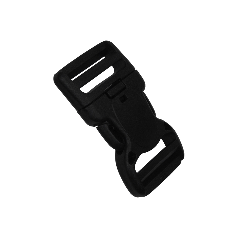 Plastic buckle 38 mm jagna  black 25 pcs