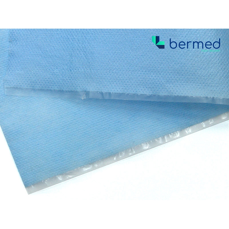 BERMED  MEDIZINISCHES SCHUTZLAMINAT 53 G/M2 BLAU (EN 14126) 50   M.