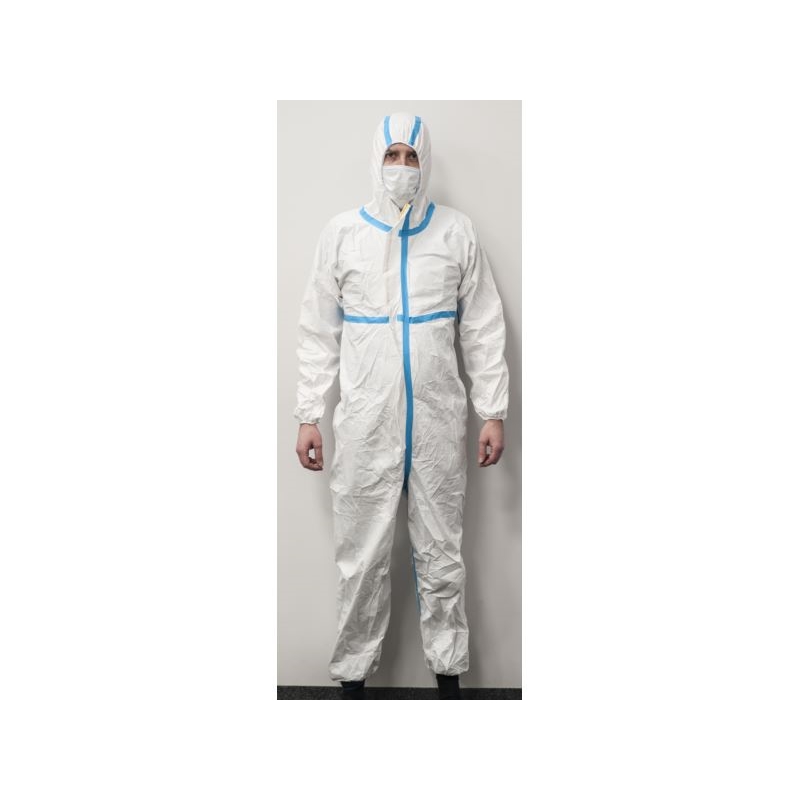 COVERALL,  WHITE - M (cat.III 3/4)