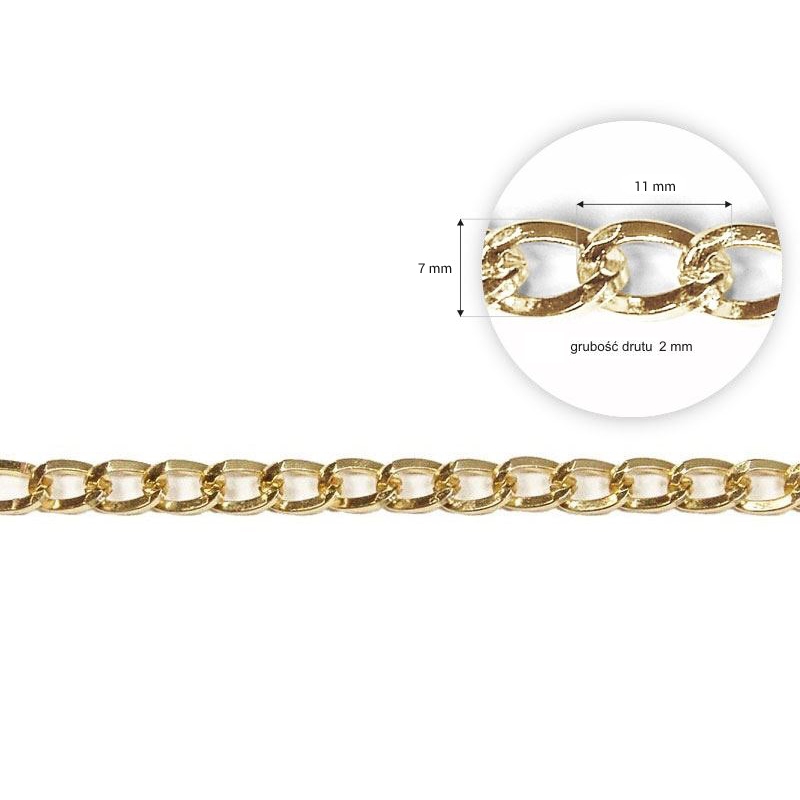 Metal chain 2110 light gold