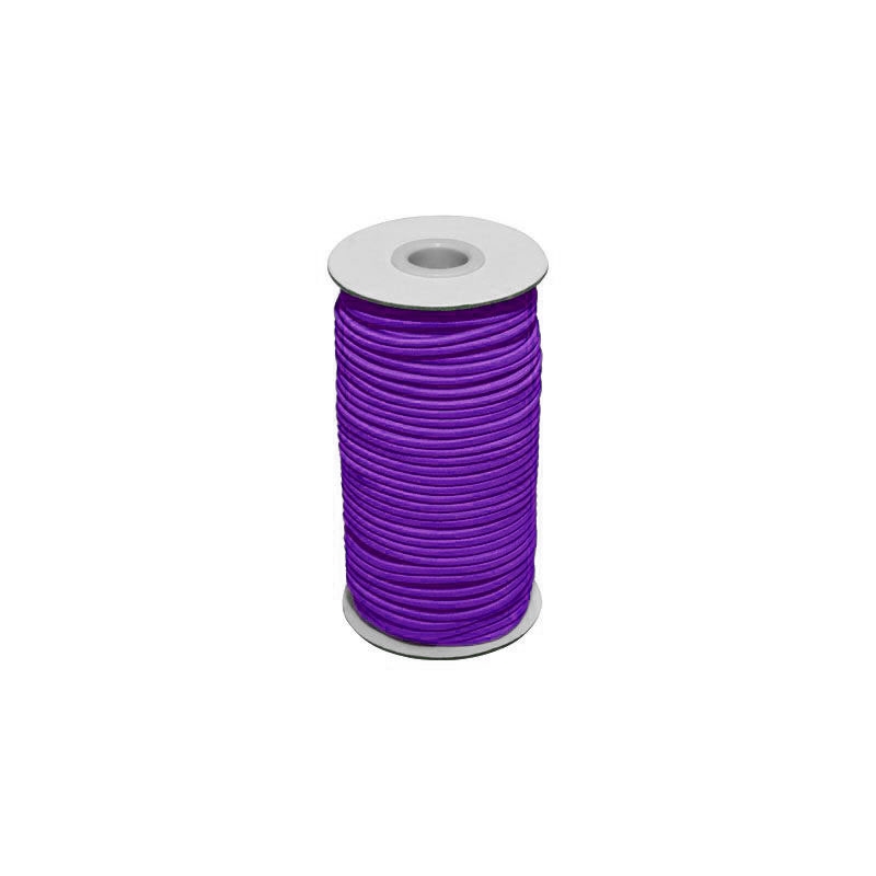 Gummikordel 2 mm violett 689 polyester 50 lm