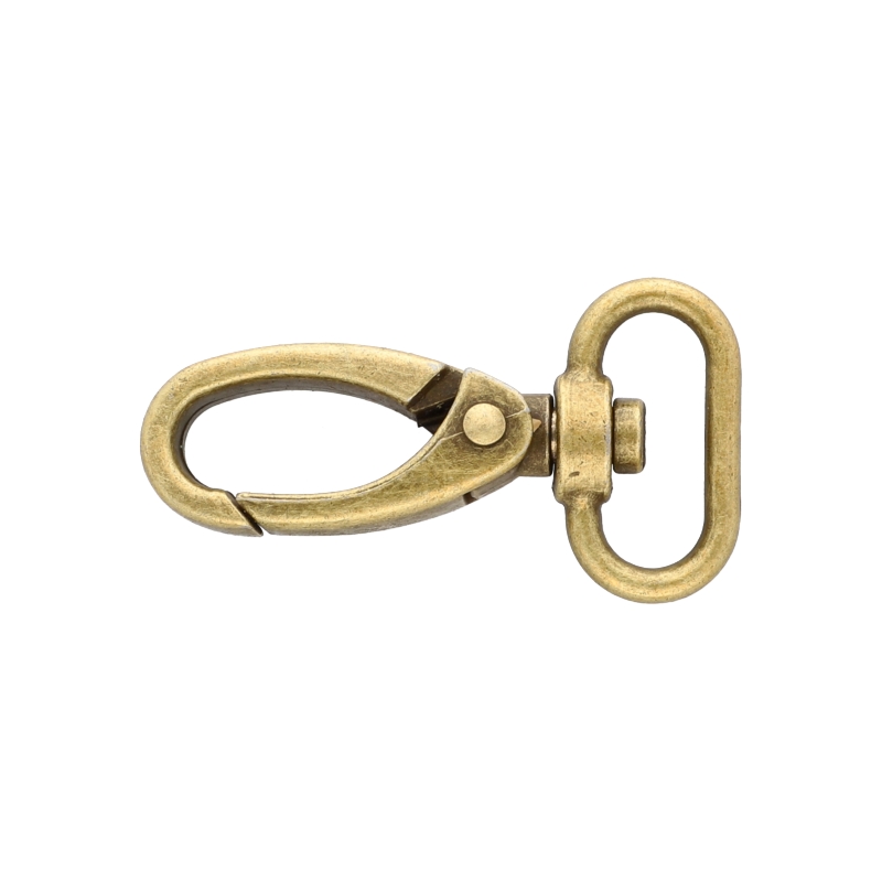 METAL SNAP HOOK 0325-0152 25 MM OLD GOLD 1 PCS