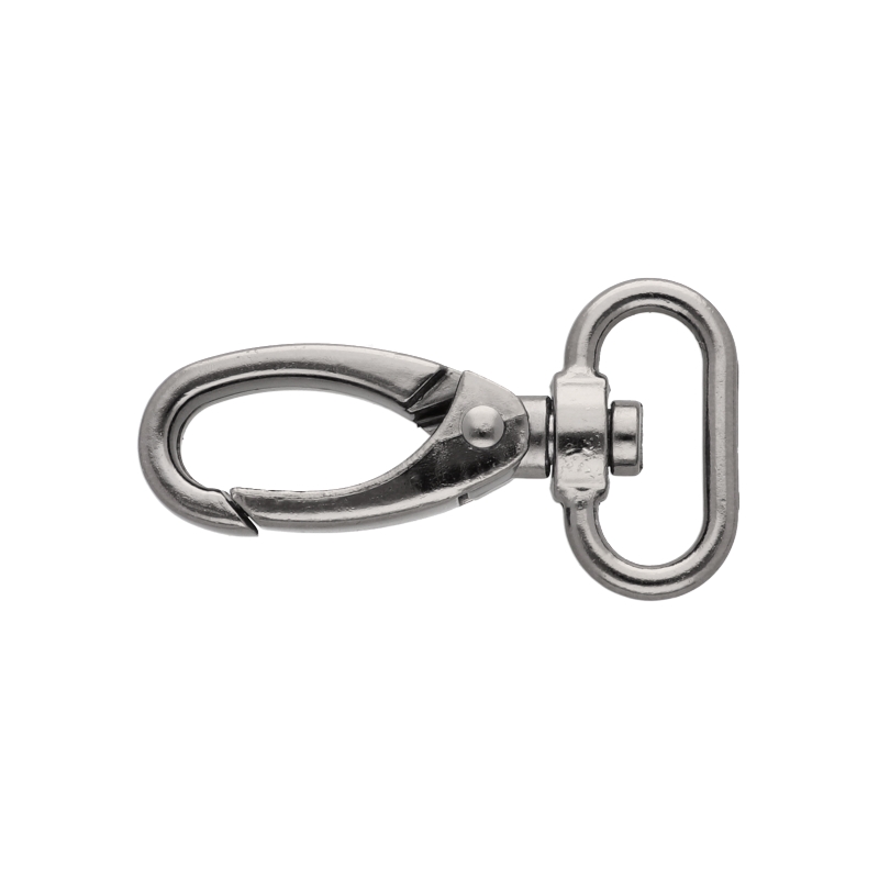 METAL SNAP HOOK 25 MM BLACK NICKEL 1 PCS