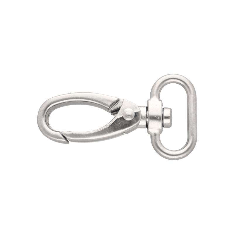 METAL SNAP HOOK 25 MM NICKEL MATT 1 PCS