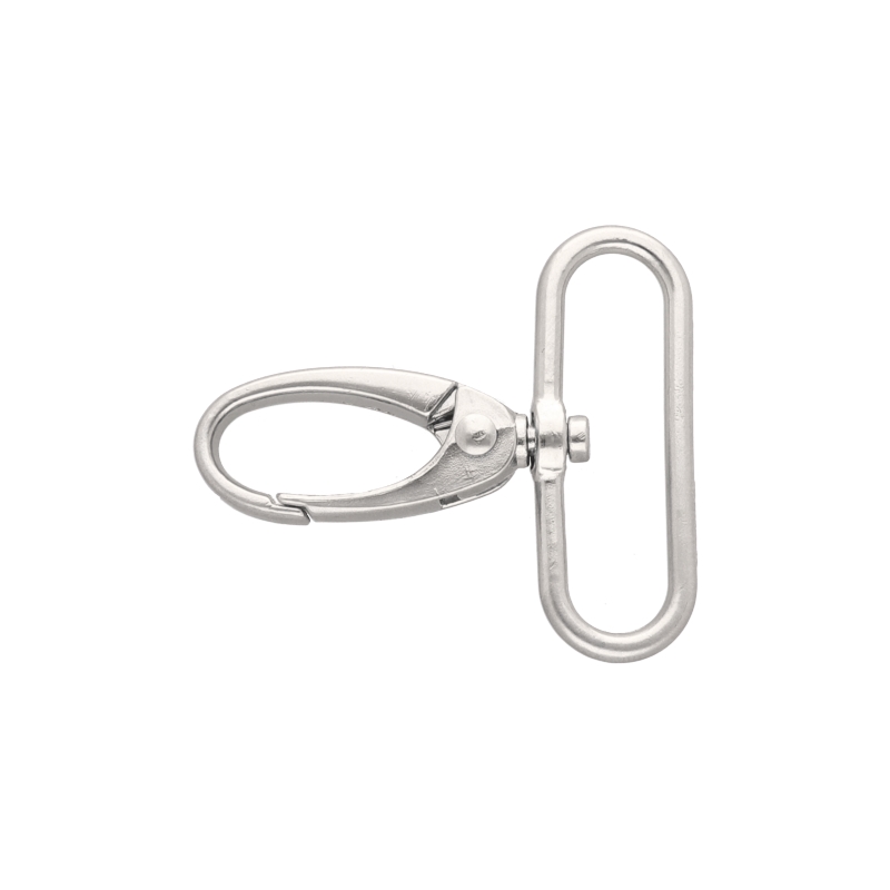 METAL SNAP HOOK&nbsp0037 38 MM NICKEL MATT 1 PCS