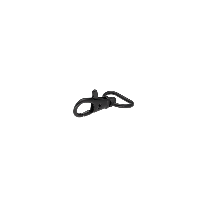 METAL  SNAP HOOK 17 MM BLACK MATT 100 PCS