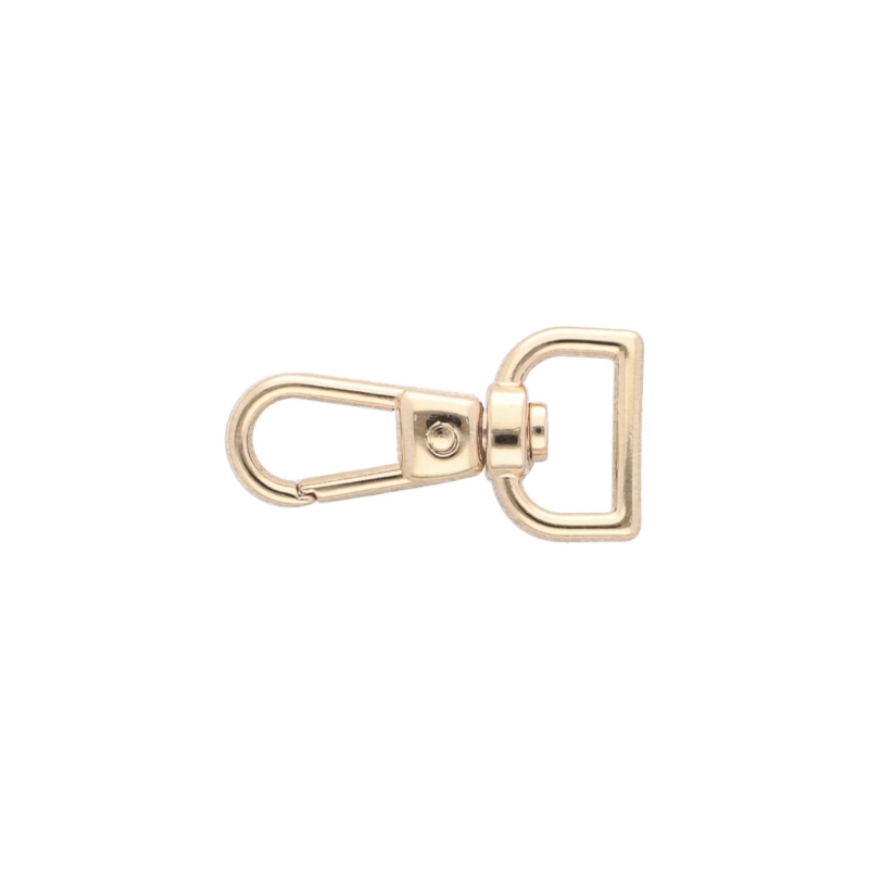 EXTRA SHINING METAL SNAP HOOK YME3113 (0277) 15    MM  HENRYK LIGHT GOLD 1 PCS