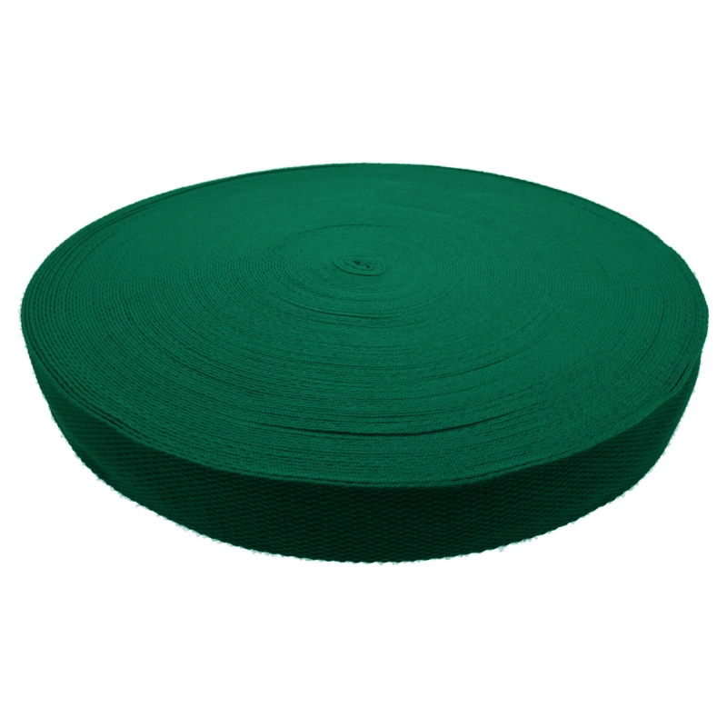 Polycotton webbing 1,4 green 878 pp 50 yd