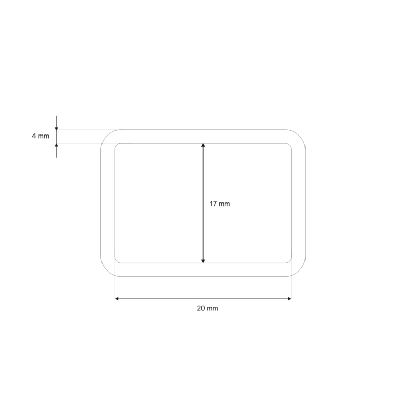 METAL    FRAME  21/17/4 MM NICKEL WIRE 100  PCS