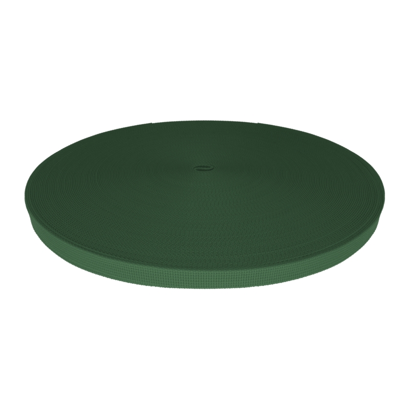 WEBBING TAPE P10 15 MM 153 DARK GREEN PES 