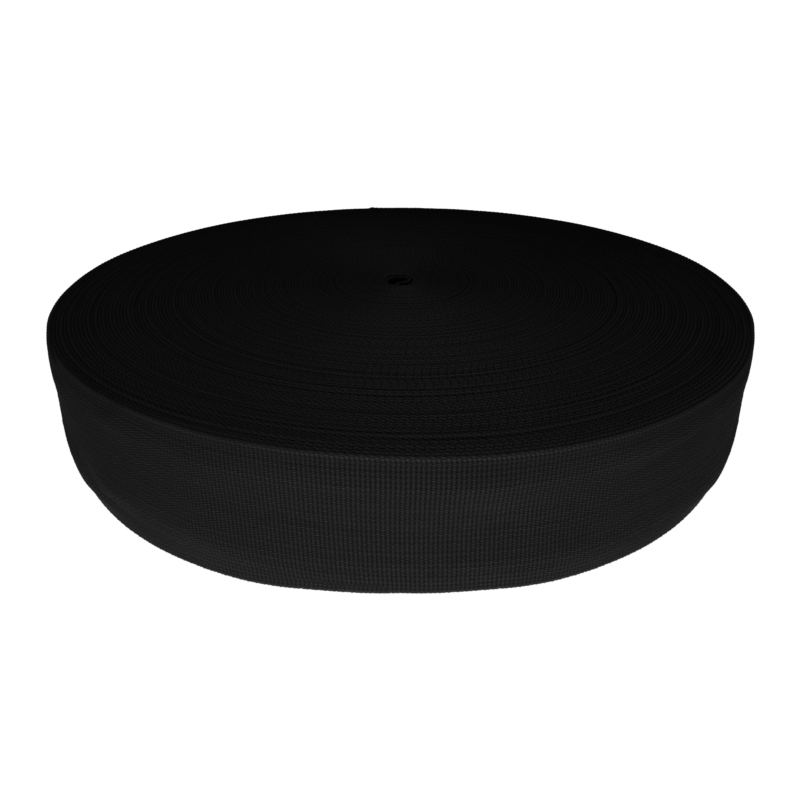 WEBBING TAPE P10 50 MM BLACK 580 PES