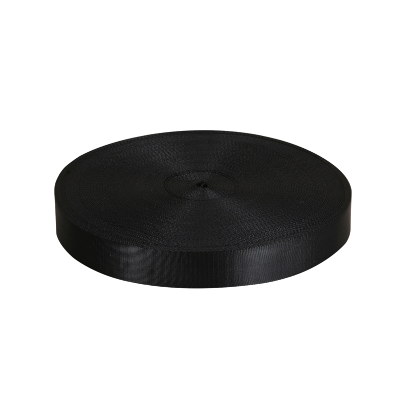 WEBBING  TAPE P09 25 MM BLACK 580 PES