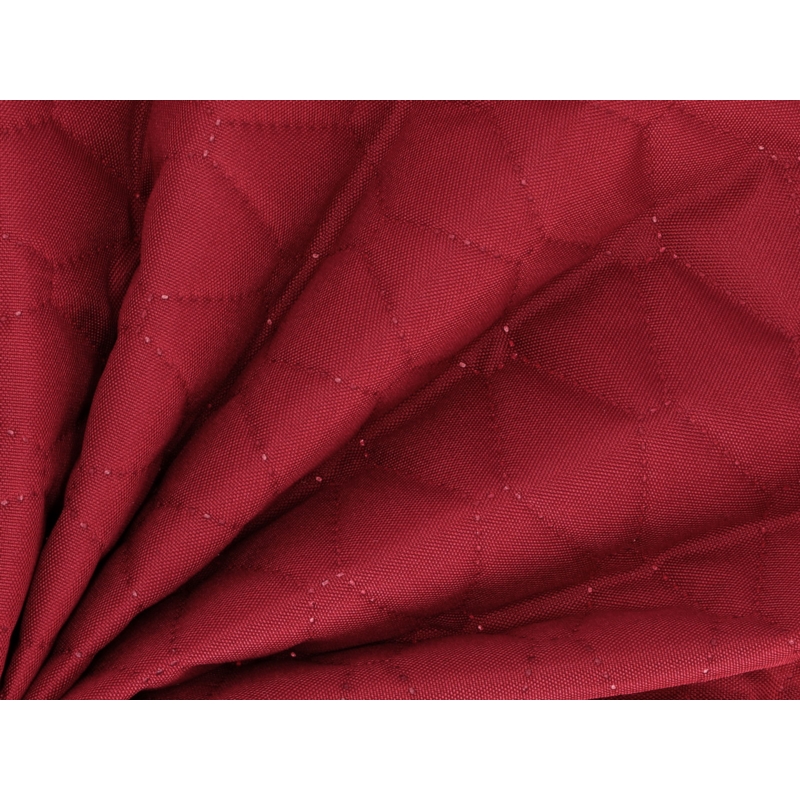 Quilted polyester fabric Oxford 600d pu*2 waterproof (525) maroon 160 cm 25 mb