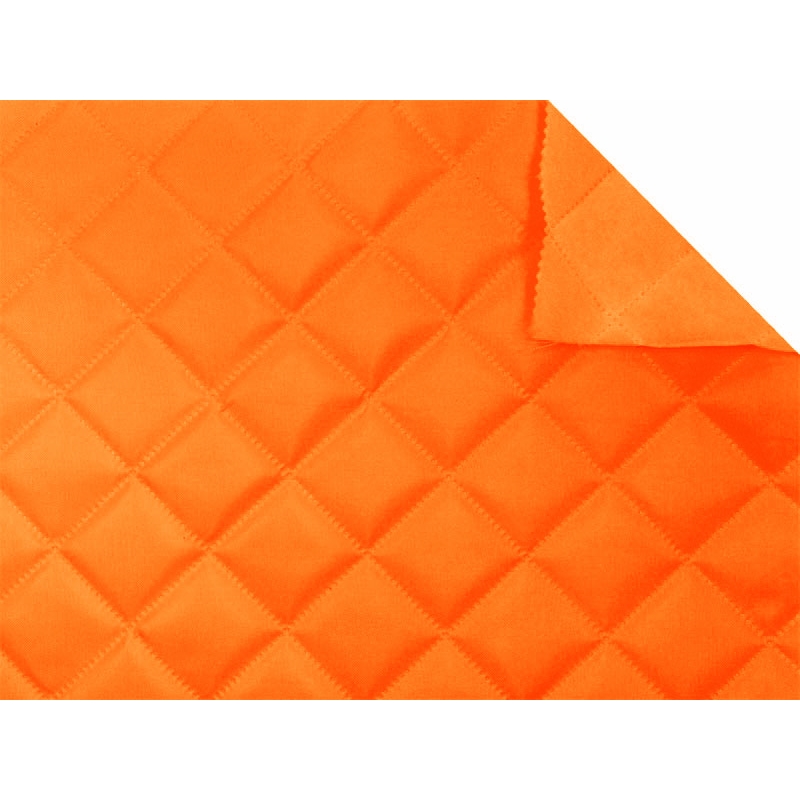 QUILTED  POLYESTER  FABRIC  420D PU KARO COVERED ORANGE NEON 1002 150 CM&nbsp25 MB