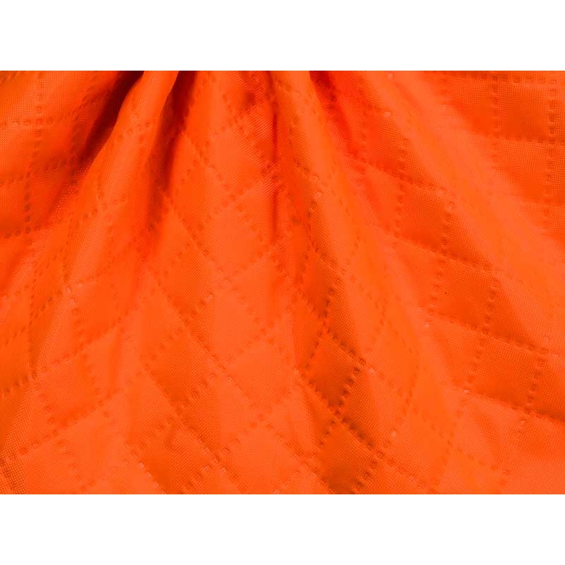 POLYESTER-STEPPSTOFF 420D KARO   PU-BESCHICHTET ORANGE  NEON 1002 150 CM&nbsp25 LM