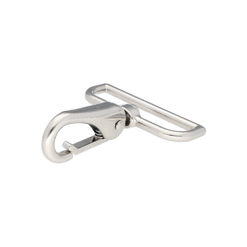 METAL SNAP   HOOK&nbsp50  MM  DOMINIK NICKEL 1 PCS