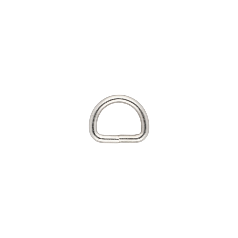 METAL D-RING 20/15/4 MM NICKEL WELDED 100 PCS