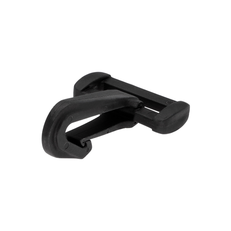 Plastic snap hook 30 mm black 500 pcs